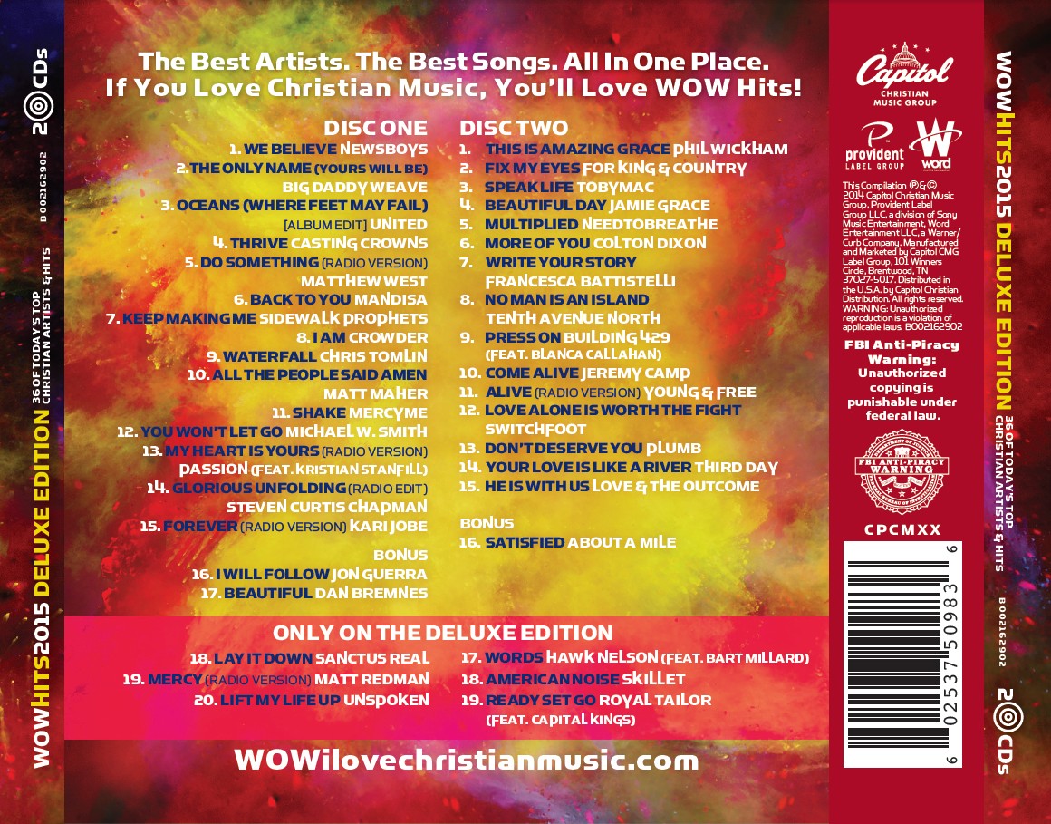 WOW Hits 2015 [Deluxe Edition],2014 (2CD)